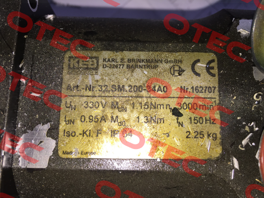 32SM200-34A0 Nr. 162707 obsolete replaced by 32SM200-34B0  LAIPPLE KEB