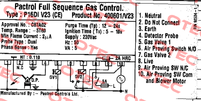 400601/v23 Pactrol