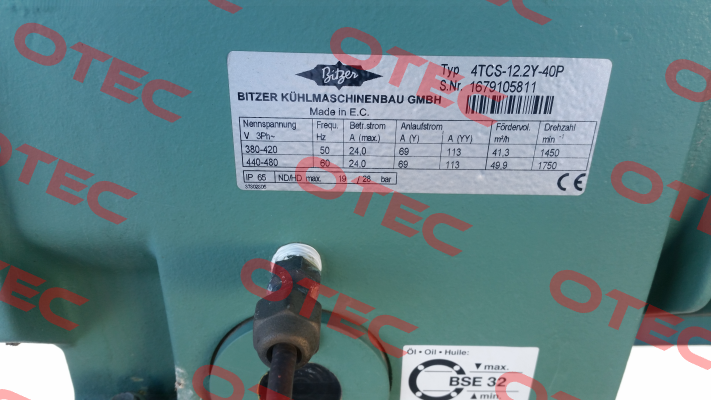 4TCS-12.2Y-40P - obsolete (replaced by 4TES-12Y-40P 400V)  Bitzer