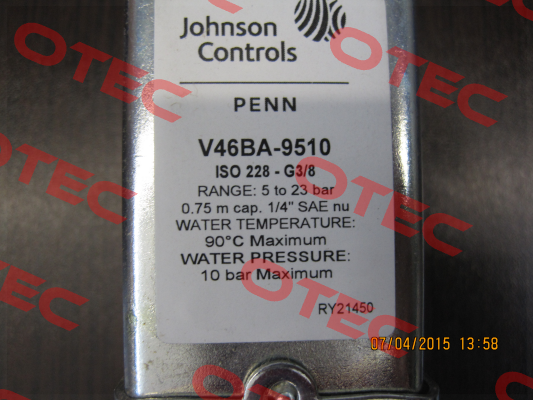 V46BA-9510 Johnson Controls