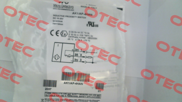 AK1/AP-4HAN Micro Detectors / Diell (now Datasensing)