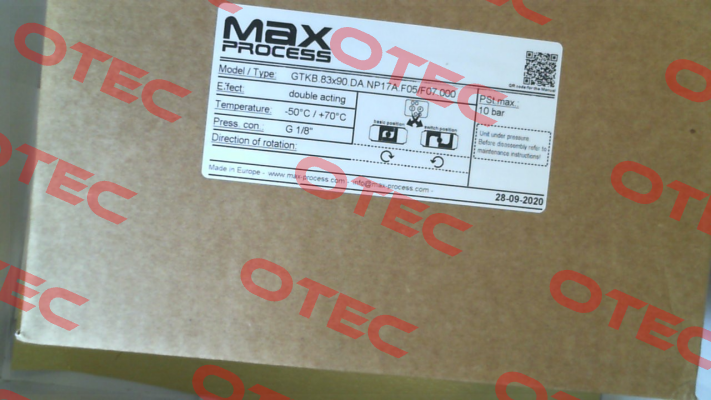 GTKB.83x90.DA.NP17A.F05/F07.000 GT Attuatori