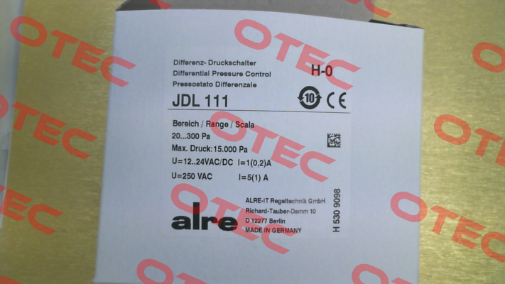 P/N: H5309098 Type: JDL-111 Alre