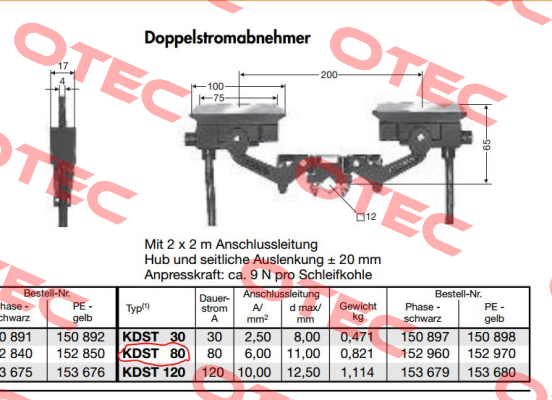 SA-KDST80PH-2000 (0152960/00)  Vahle
