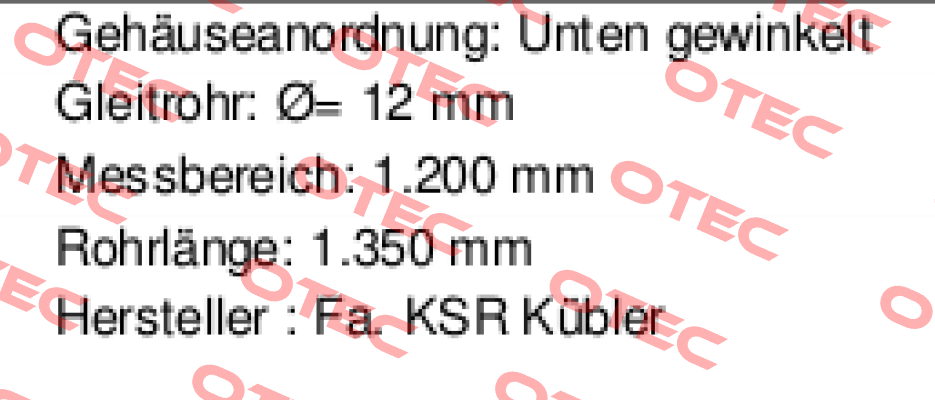 FFG-BP.20H3OD-DTK48-1200 (10158832) Ksr Kuebler