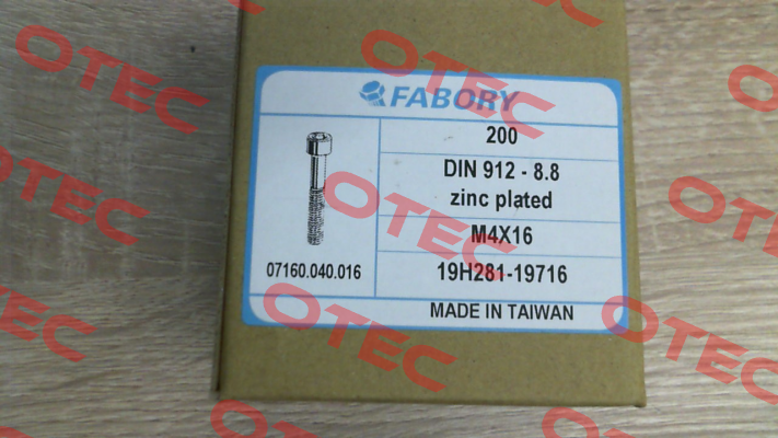 07160.040.016 (pack x200) Fabory