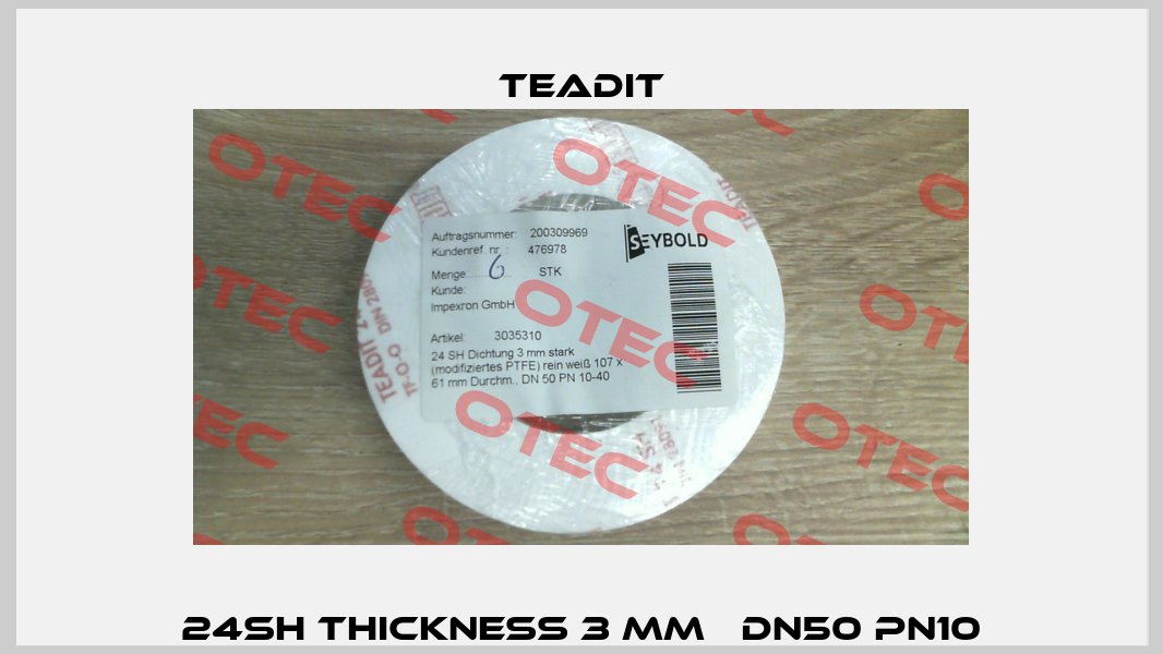 24SH thickness 3 mm   DN50 PN10 Teadit