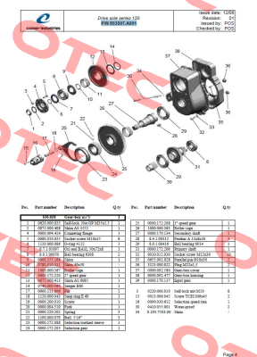 (9901300) 0780010031  Comer Industries