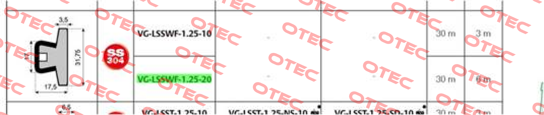 VG-LSSWF-1.25-20 System Plast