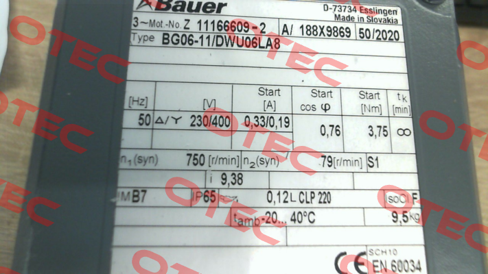 BGO6-11/DWUO6LA8 Bauer