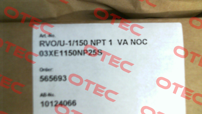 RVO/U-1/150NPT 1" Meister