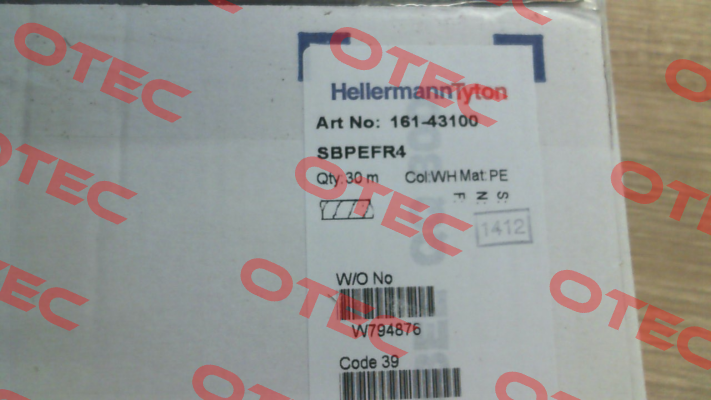 p/n: 161-43100; Type: SBPEFR4 Hellermann Tyton