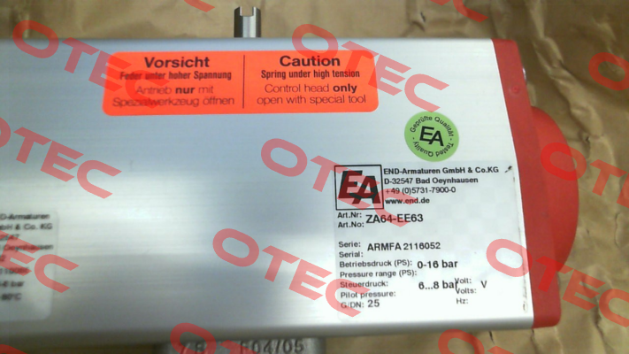 ZA64-EE63 End Armaturen