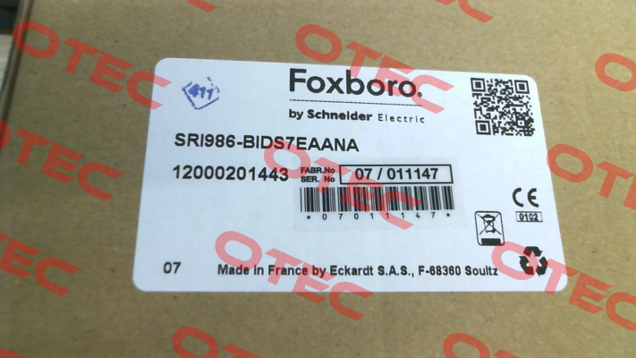 SRI986-BIDS7ZZZNA Foxboro