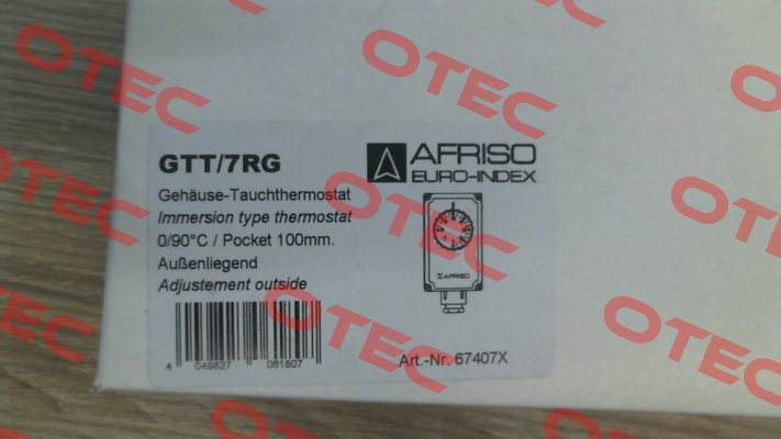 Nr.: 67407X Type: GTT/7RG 0/90°C 100mm IMIT (Afriso)