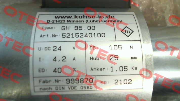 Art.-Nr.: 5215240100 Kuhse