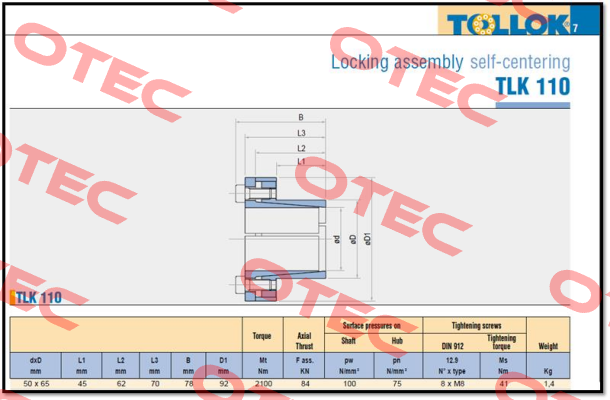 T110050X065 Tollok