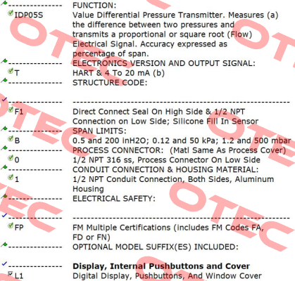 IDP05S-TF1B01FP-L1 / DS-F2A3AAAAZZ4Z / DC-BB000A Foxboro (by Schneider Electric)