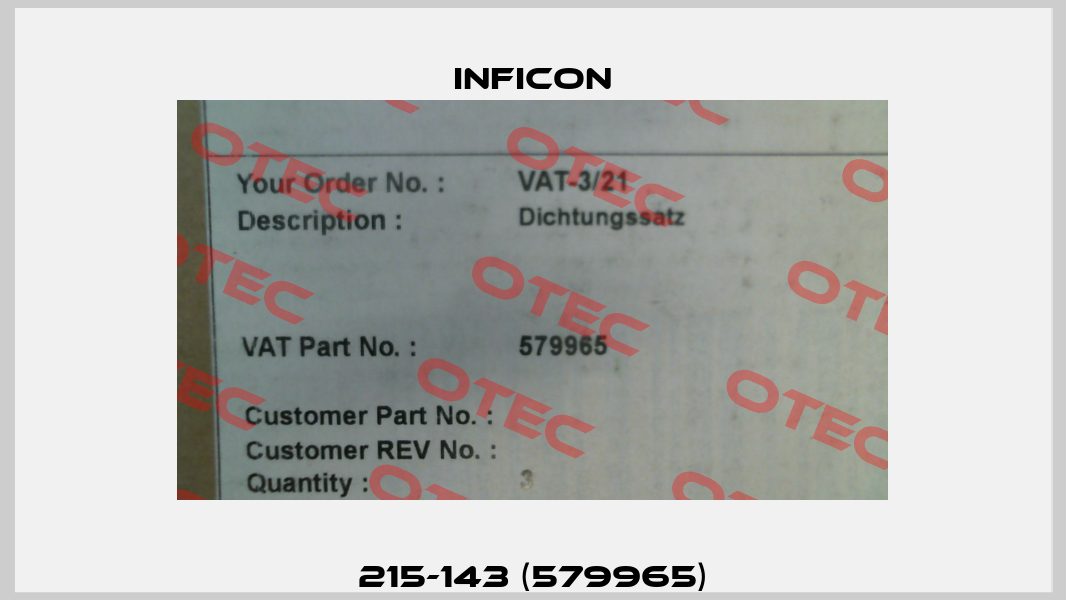 215-143 (579965) Inficon
