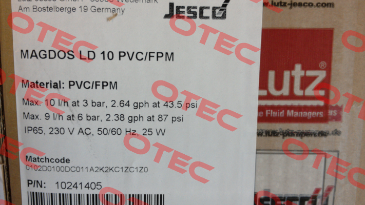 MAGDOS LD10 PVC/FPM Jesco