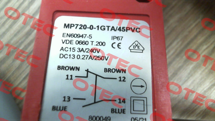 MP720-0-1GTA/45 Microprecision Electronics SA