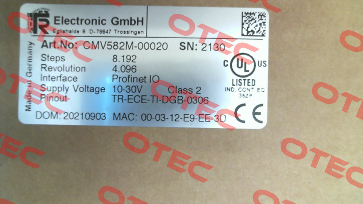 CMV582M-00020 TR Electronic