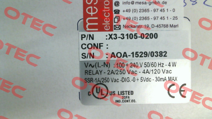 X3-3105-0200/9999 Ascon