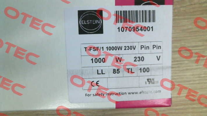 1070954001 / T-FSF/1 1000W 230V Elstein
