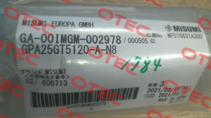 GPA25GT5120-A-N8 Misumi