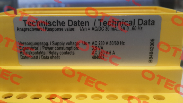 B94042005 / RCMA471LY Bender