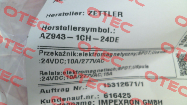 AZ943-1CH-24DE Zettler