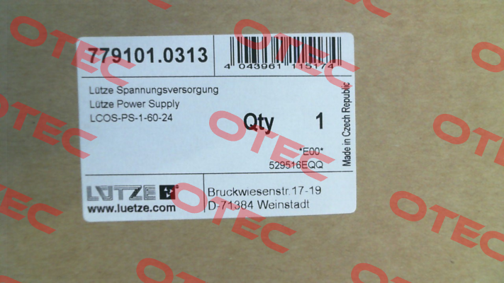 779101.0313  ( LCOS-PS-1-60-24) Luetze
