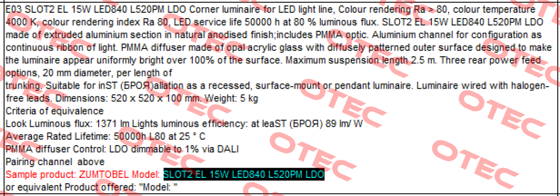 SLOTLIGHT INFINITY luminaire + corner 3  Zumtobel