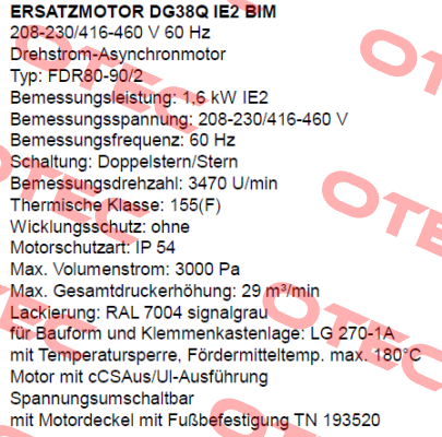 DG38Q IE2 BIM (FDR80-90/2)  Dietz-Motoren