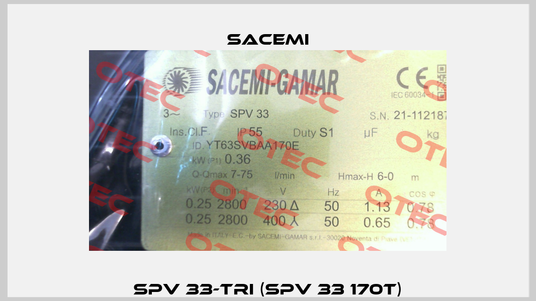 SPV 33-TRI (SPV 33 170T) Sacemi