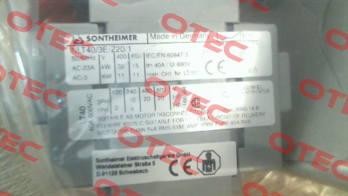 NLT40/3E/Z20/1 Sontheimer