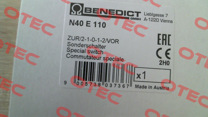 N40 E 110 Benedict