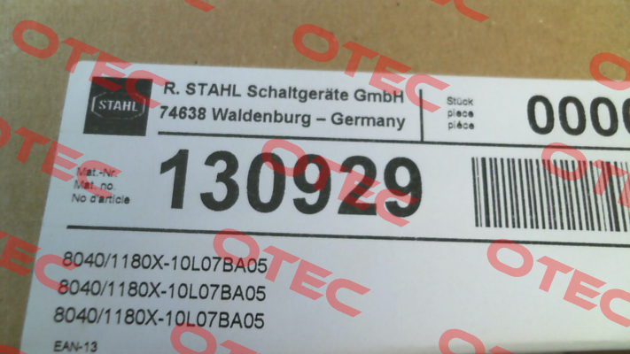 8040/1180X-10L07BA05, 130929 Stahl