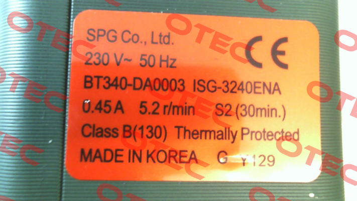 ISG-3240ENA Spg Motor