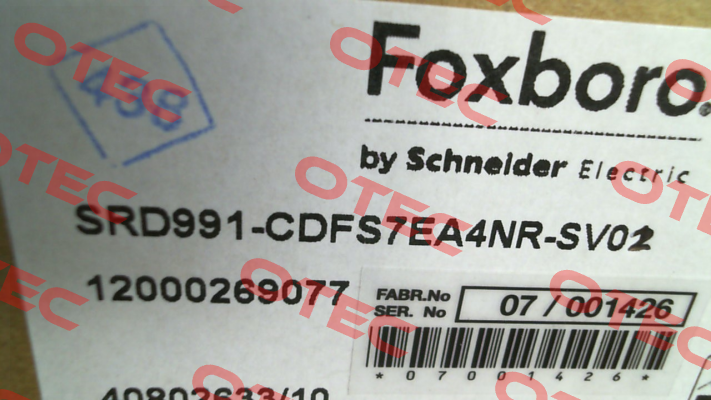 SRD991-CDFS7EA4NR-SV02 Foxboro