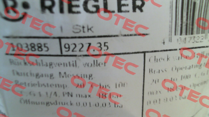 103885 / 9227.35 Riegler