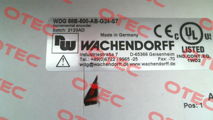 WDG 58B-500-AB-G24-S7 Wachendorff