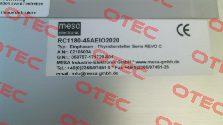 RC1180-45AEIO2020 CD AUTOMATION