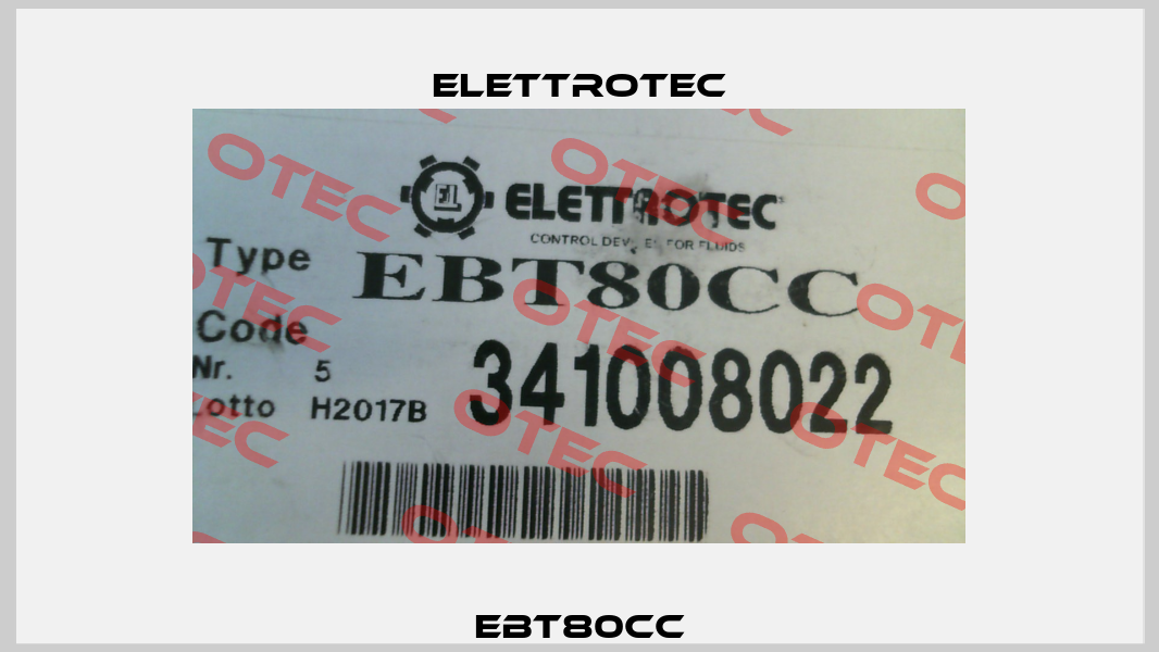 EBT80CC Elettrotec