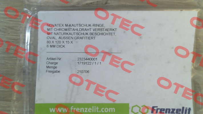Nr 05 9999 0600 (Novatex 80x120x15x 6mm) Frenzelit