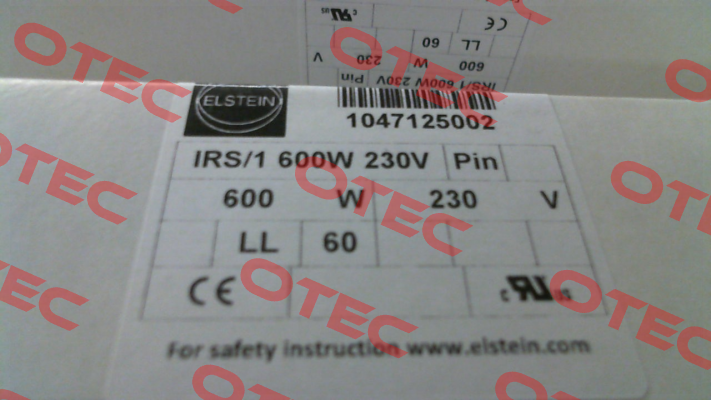 1047125001IRS/1 600W 230V Elstein