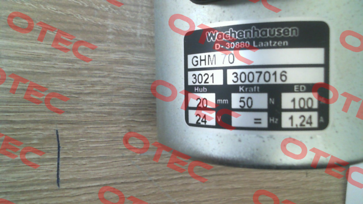 P/N: 3007016, Type: GHM 70, 24V DC Wachenhausen