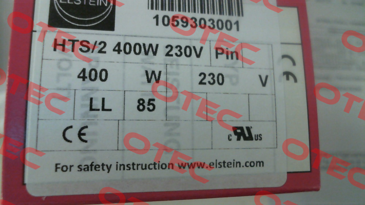 HTS/2 400 W 230 V Elstein