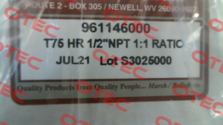 961-146-000 Type 75 HR Relay Bellofram