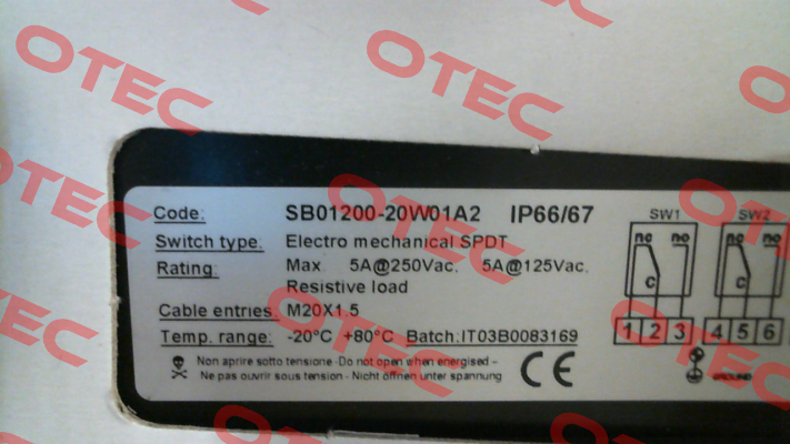 P/N: 57804, Type: ELR.SO.SB01200-20W01A2 Soldo